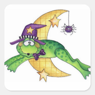 Sticker Carré Halloween Toad