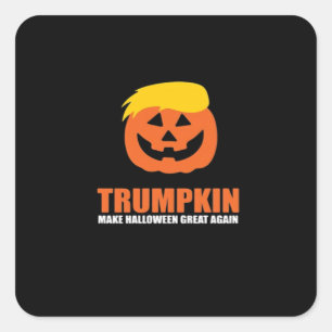 Sticker Carré Halloween Trumpkin V2