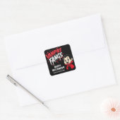 Sticker Carré Halloween Vampire Fangs (Enveloppe)