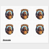 Sticker Carré Halloween Werewolf (Feuille)
