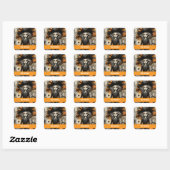 Sticker Carré Halloween Witch (Feuille)