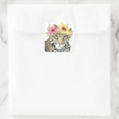 Sticker Carré Halo tropical | Sweet Cheetah (Sac)