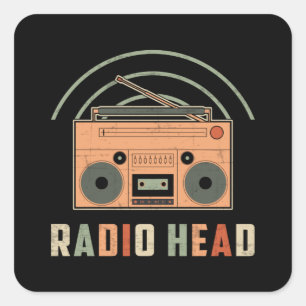 Sticker Carré HAM Radio Opérateur Antenne Amateur Code Idée cade
