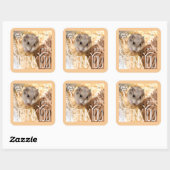 Sticker Carré Hammyville - Hamster Merci (Feuille)