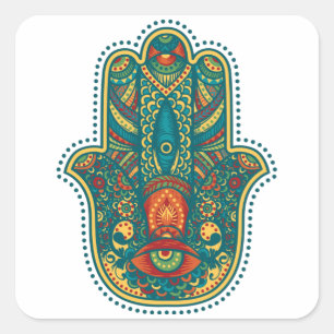Sticker Carré Hamsa