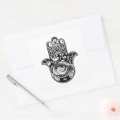 Sticker Carré Hamsa Hand Zendoodle (Enveloppe)