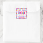 Sticker Carré Hands Down Vous êtes le meilleur patron autour (Sac)