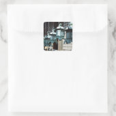 Sticker Carré Hanging Lanterns - Kasuga Taisha, Nara, Japan (Sac)