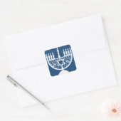 Sticker Carré Hanoukka Menorah (Enveloppe)