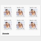 Sticker Carré Happily Ever After Photo Wedding (Feuille)