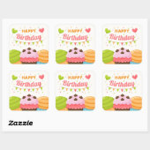 Sticker Carré Happy Birthday (Feuille)