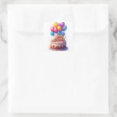 Sticker Carré Happy Birthday Balloons (Sac)