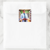 Sticker Carré Happy Birthday Pharmacist (Sac)