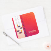 Sticker Carré Happy Diwali - Festival of Lights (Enveloppe)