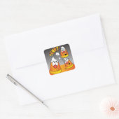 Sticker Carré Happy Halloween Candy Corn Guys (Enveloppe)