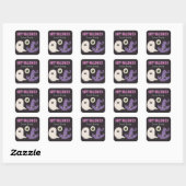 Sticker Carré Happy Halloween GHOST (Feuille)