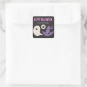 Sticker Carré Happy Halloween GHOST (Sac)