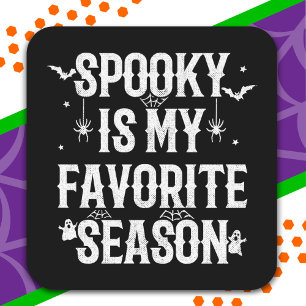 Sticker Carré Happy Halloween saison Éffrayante drôle Halloween