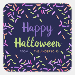 Sticker Carré Happy Halloween Sprinkles Custom