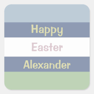 Sticker Carré Happy Happy Text Beverage Coaster