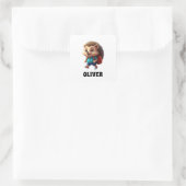Sticker Carré Happy Hedgehog 2 (Sac)