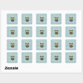 Sticker Carré Happy Hooter Alli (Feuille)
