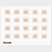 Sticker Carré Happy Hoppy (Feuille)