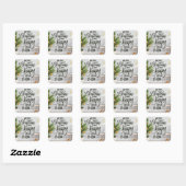 Sticker Carré happy new year 2024 and Chris (Feuille)