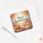Sticker Carré Happy Thanksgiving (Enveloppe)