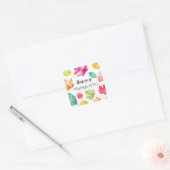 Sticker Carré Happy Thanksgiving (Enveloppe)