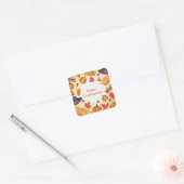 Sticker Carré Happy Thanksgiving (Enveloppe)