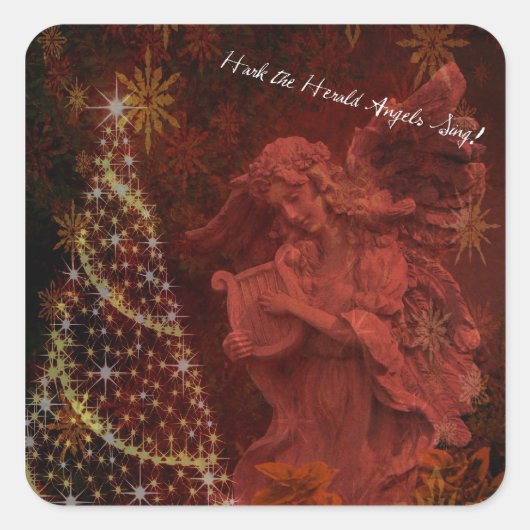 Sticker Carré Hark Harold Angels Sing-Sticker (Devant)
