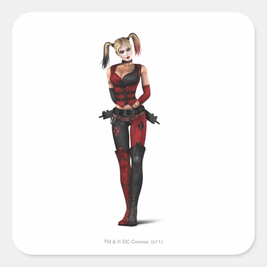 Sticker Carré Harley Quinn (Devant)