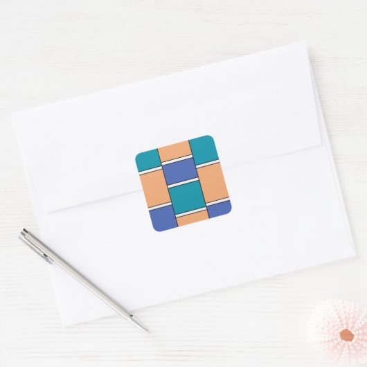 Sticker Carré Harmonie des couleurs (Enveloppe)