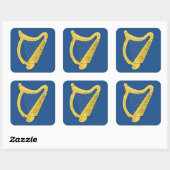 Sticker Carré Harpe irlandaise (Feuille)