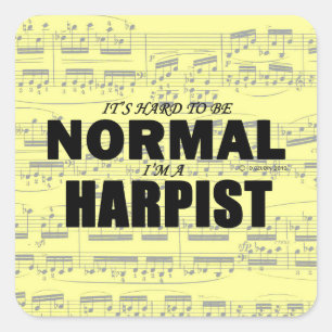 Sticker Carré Harpist normal