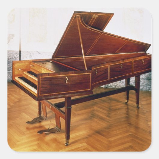 Sticker Carré Harpsichord appartenant à Franz Joseph Haydn (Devant)