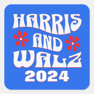 Sticker Carré Harris et Walz Retro
