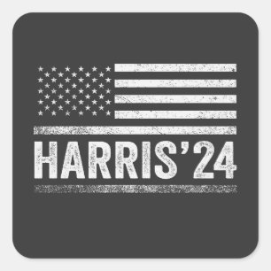 Sticker Carré Harris Pour L'Élection Du Président Démocrate Amér