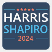 Sticker Carré Harris Shapiro 2024 (Devant)
