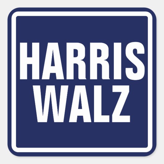 Sticker Carré Harris-Walz (Devant)