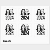Sticker Carré Harris Walz 2024 (Feuille)