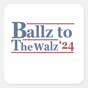 Sticker Carré Harris Walz 2024 Election Kamala Tim Waltz America