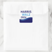 Sticker Carré Harris Walz 2024 pour le président Blue Wave (Sac)