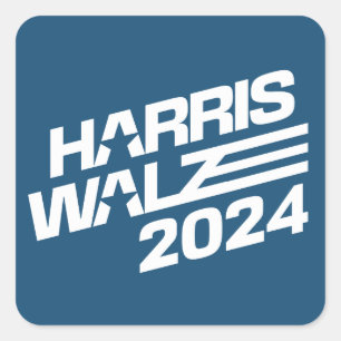 Sticker Carré Harris Walz Élection 2024