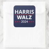 Sticker Carré Harris Walz Election 2024 III (Sac)