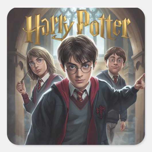 Sticker Carré harry potter (Devant)