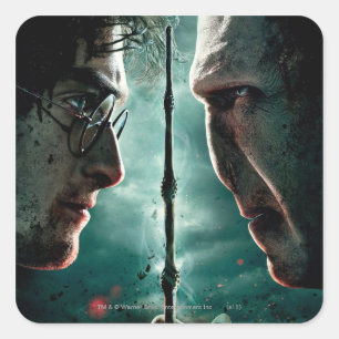 Sticker Carré Harry Potter 7 Partie 2 - Harry contre Voldemort