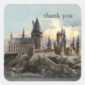 Sticker Carré Harry Potter | Baby shower de Merci Hogwarts (Devant)