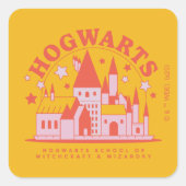 Sticker Carré HARRY POTTER™ | Cute HOGWARTS™ School (Devant)